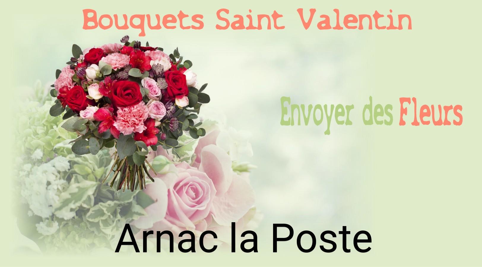 Roses de Saint-Valentin livrées à Arnac-la-Poste